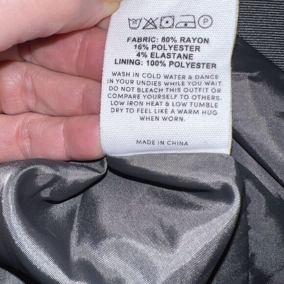 Peppermayo blazer Womens Sz 0 Maggie Gray jacket Academia Preppy Timeless New - Picture 10 of 11